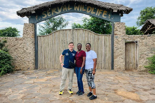 Safari group in Tanzania